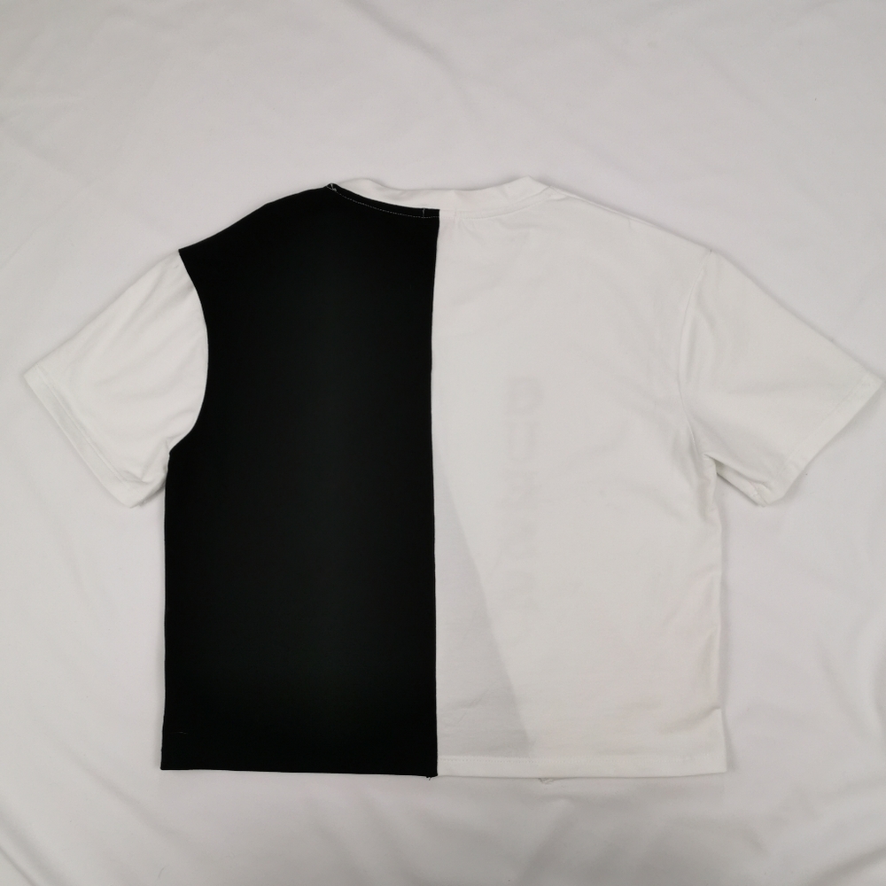 Guess Rae Logo Split Graphic Crop Tee - Picture 7 of 10